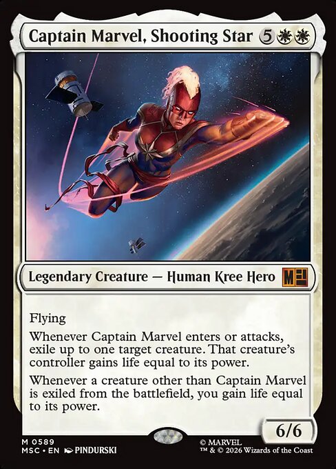 Captain Marvel, Shooting Star #589 from Marvel Super Heroes Commander