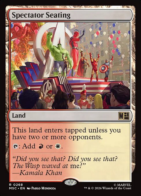 Spectator Seating #268 from Marvel Super Heroes Commander