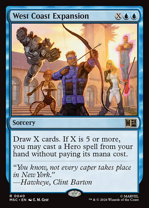 West Coast Expansion #40 from Marvel Super Heroes Commander