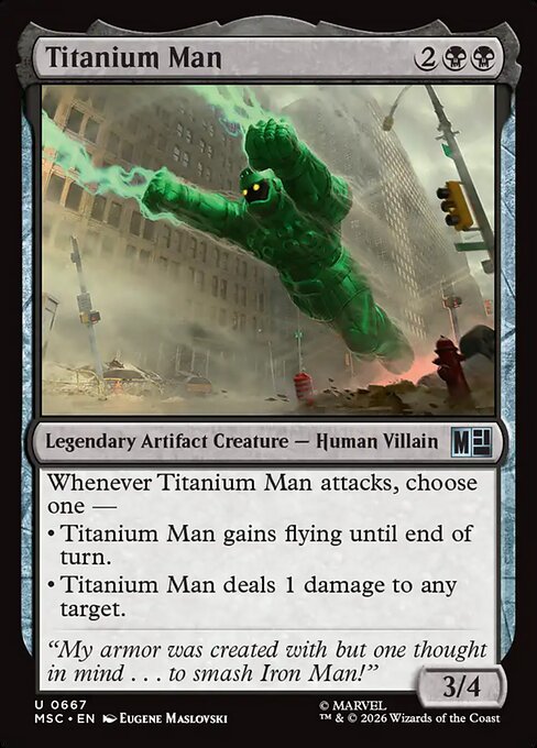 Titanium Man #667 from Marvel Super Heroes Commander