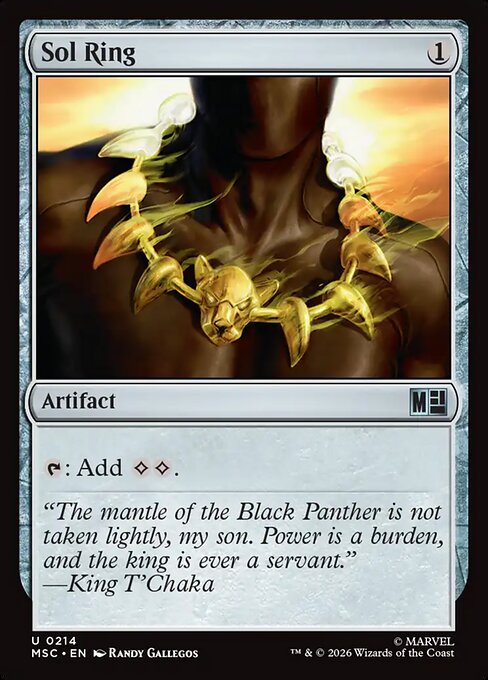 Sol Ring #214 from Marvel Super Heroes Commander