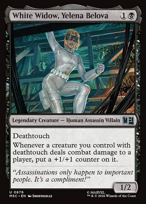 White Widow, Yelena Belova #676 from Marvel Super Heroes Commander