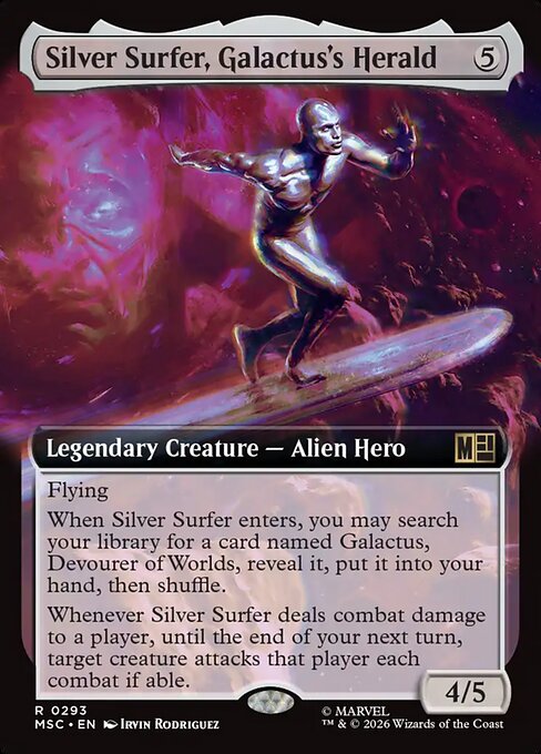 Silver Surfer, Galactus's Herald #293 from Marvel Super Heroes Commander
