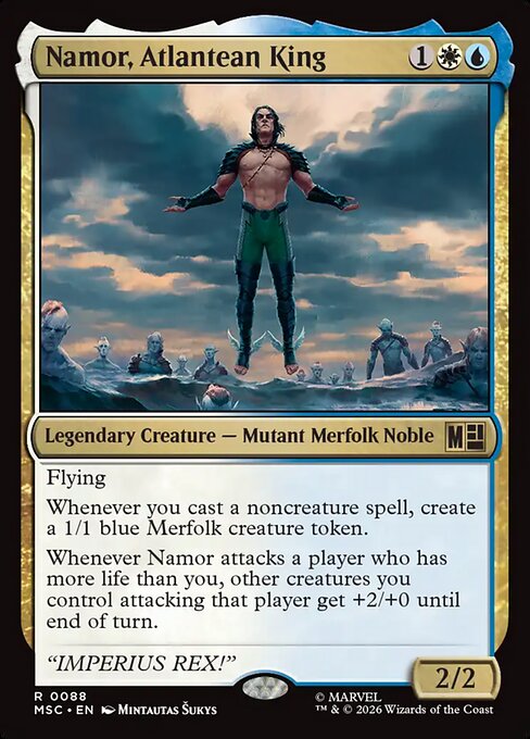 Namor, Atlantean King #88 from Marvel Super Heroes Commander