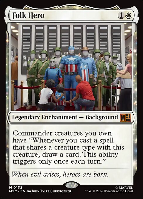 Folk Hero #132 from Marvel Super Heroes Commander