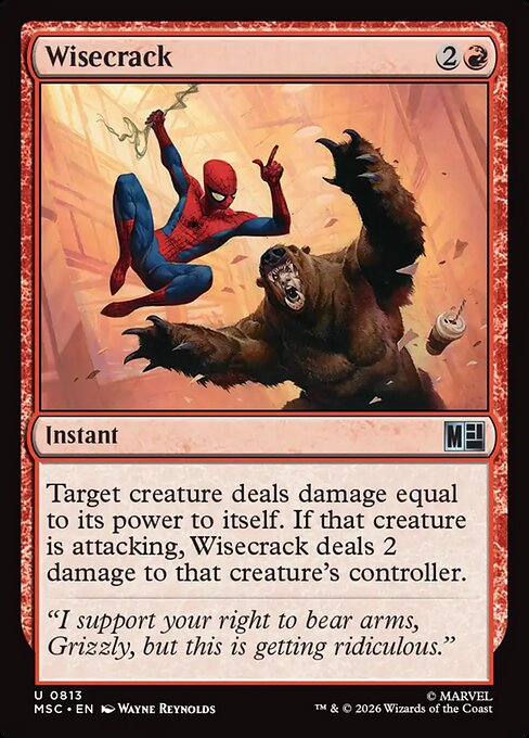 Wisecrack #813 from Marvel Super Heroes Commander