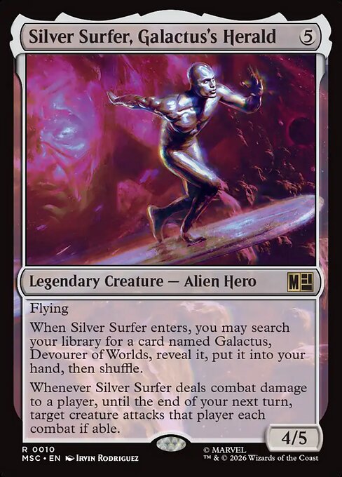 Silver Surfer, Galactus's Herald #10 from Marvel Super Heroes Commander