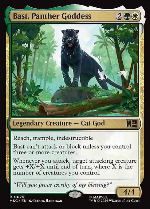 Bast, Panther Goddess #75 from Marvel Super Heroes Commander