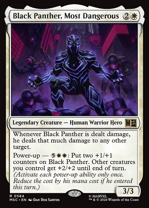 Black Panther, Most Dangerous #584 from Marvel Super Heroes Commander