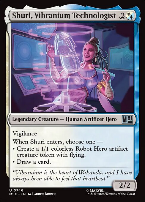 Shuri, Vibranium Technologist #746 from Marvel Super Heroes Commander