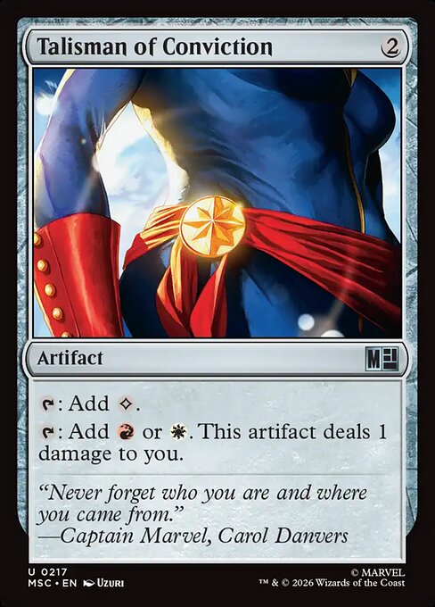 Talisman of Conviction #217 from Marvel Super Heroes Commander