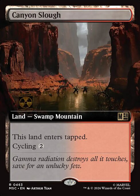 Canyon Slough #463 from Marvel Super Heroes Commander