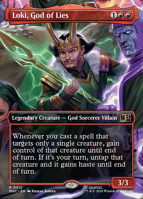 Loki, God of Lies #512 from Marvel Super Heroes Commander