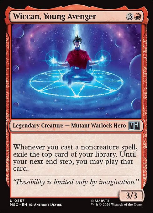 Wiccan, Young Avenger #557 from Marvel Super Heroes Commander