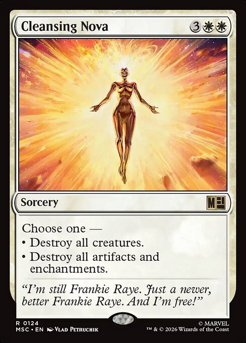 Cleansing Nova #124 from Marvel Super Heroes Commander