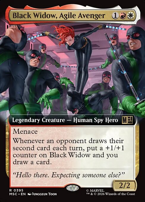 Black Widow, Agile Avenger #395 from Marvel Super Heroes Commander