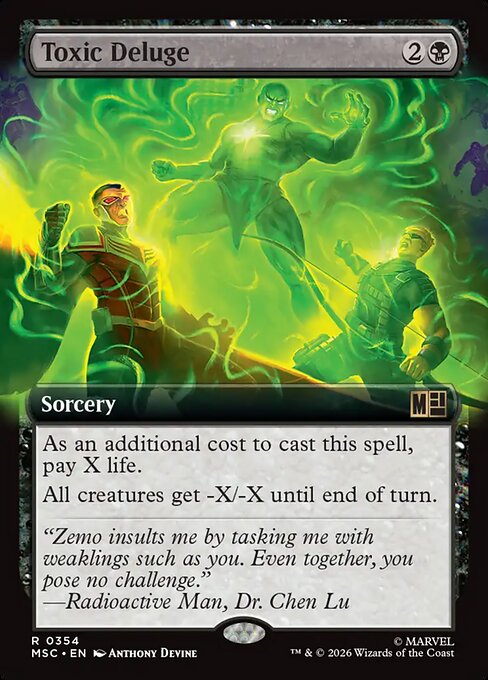 Toxic Deluge #354 from Marvel Super Heroes Commander