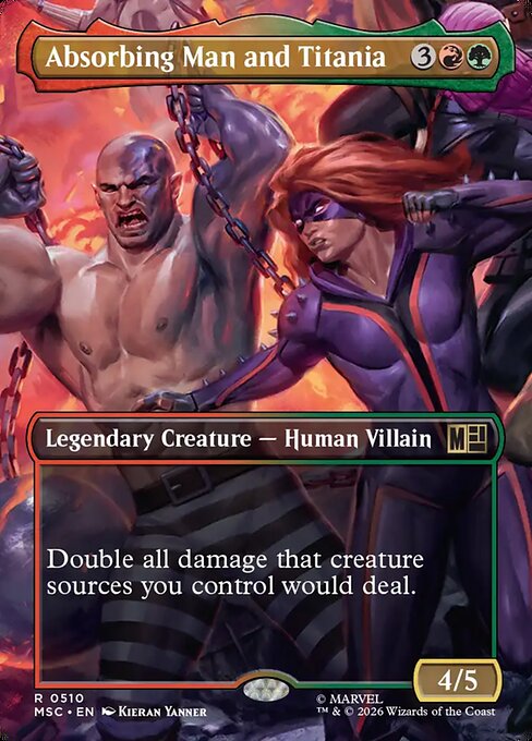 Absorbing Man and Titania #510 from Marvel Super Heroes Commander
