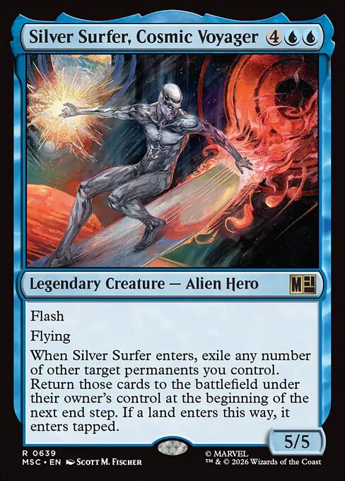 Silver Surfer, Cosmic Voyager #639 from Marvel Super Heroes Commander