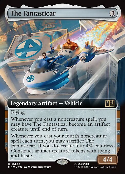 The Fantasticar #433 from Marvel Super Heroes Commander