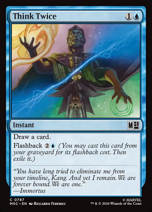 Think Twice #787 from Marvel Super Heroes Commander