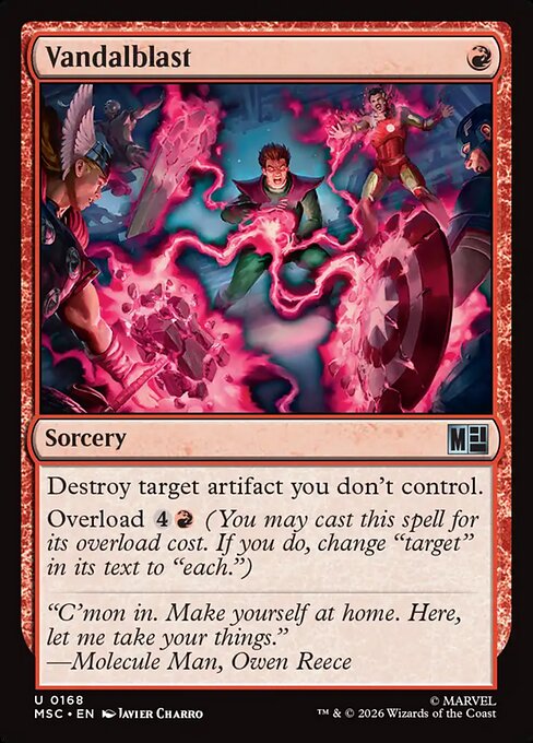 Vandalblast #168 from Marvel Super Heroes Commander
