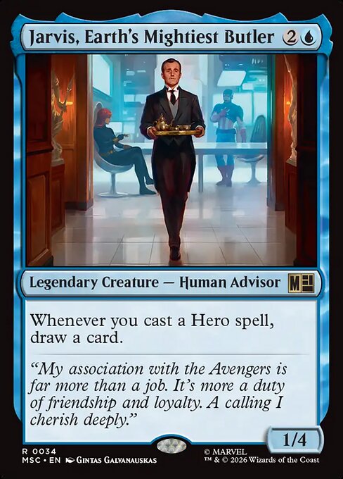 Jarvis, Earth's Mightiest Butler #34 from Marvel Super Heroes Commander