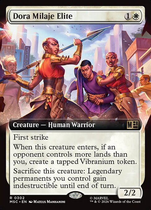 Dora Milaje Elite #302 from Marvel Super Heroes Commander