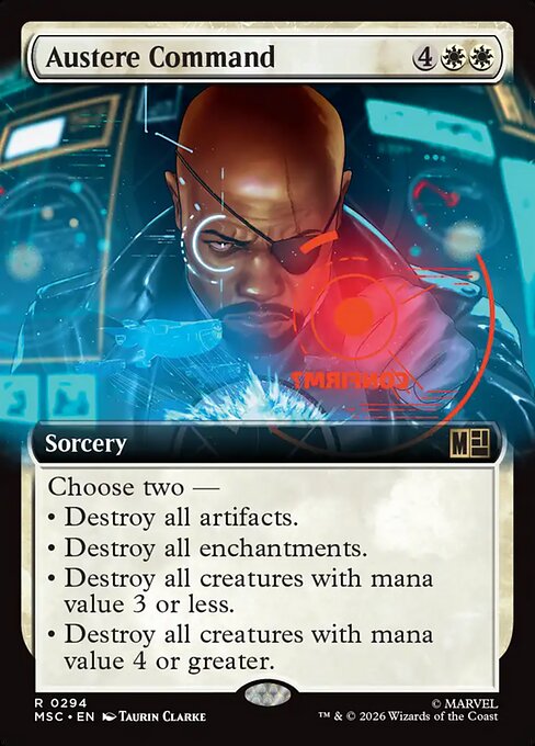 Austere Command #294 from Marvel Super Heroes Commander