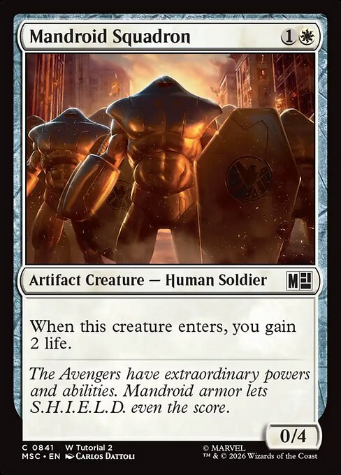 Mandroid Squadron #841 from Marvel Super Heroes Commander
