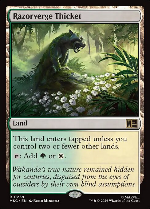 Razorverge Thicket #259 from Marvel Super Heroes Commander