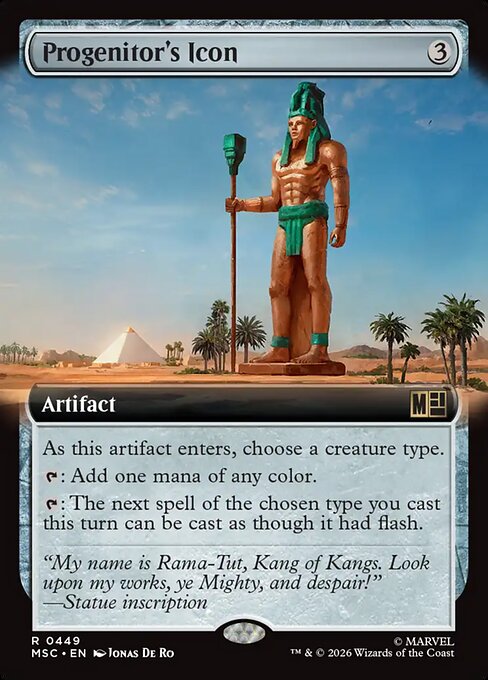 Progenitor's Icon #449 from Marvel Super Heroes Commander