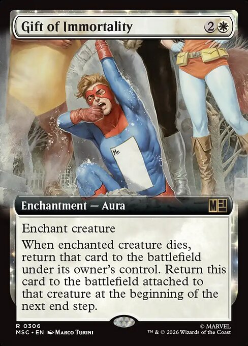 Gift of Immortality #306 from Marvel Super Heroes Commander