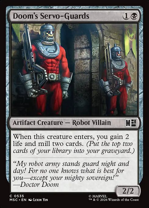 Doom's Servo-Guards #535 from Marvel Super Heroes Commander