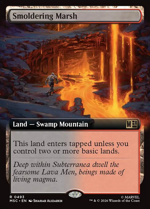 Smoldering Marsh #493 from Marvel Super Heroes Commander