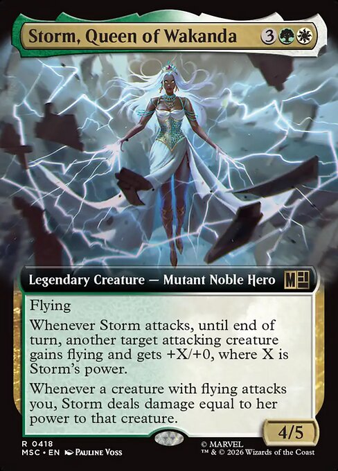 Storm, Queen of Wakanda #418 from Marvel Super Heroes Commander