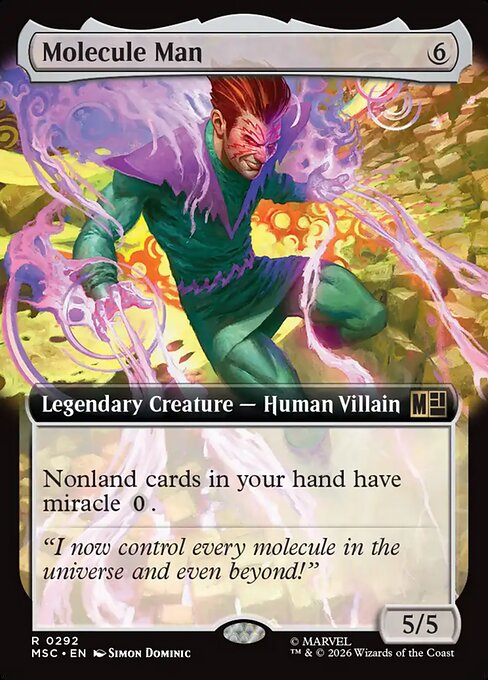Molecule Man #292 from Marvel Super Heroes Commander