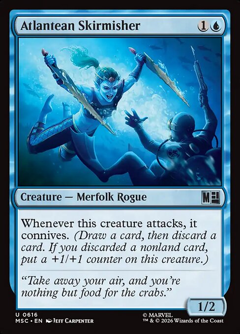 Atlantean Skirmisher #616 from Marvel Super Heroes Commander