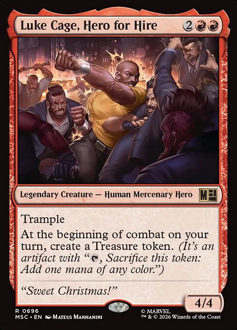 Luke Cage, Hero for Hire #696 from Marvel Super Heroes Commander