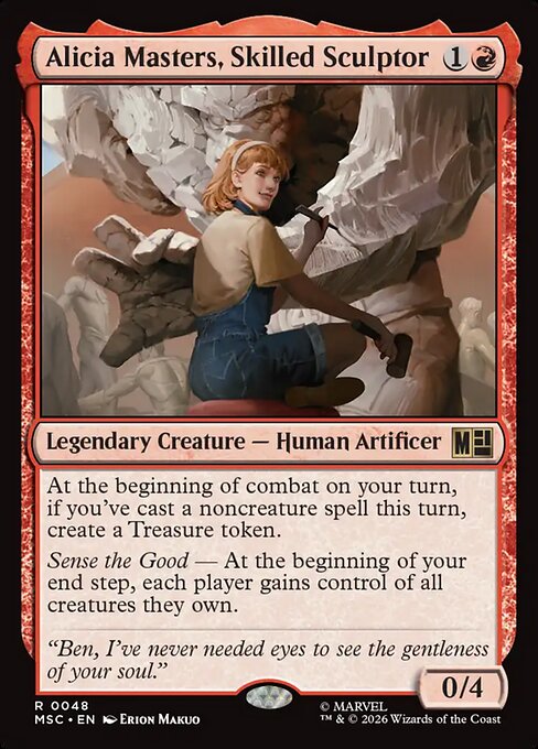 Alicia Masters, Skilled Sculptor #48 from Marvel Super Heroes Commander