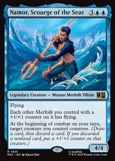 Namor, Scourge of the Seas #631 from Marvel Super Heroes Commander