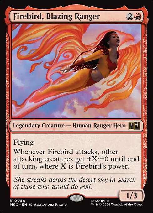 Firebird, Blazing Ranger #50 from Marvel Super Heroes Commander