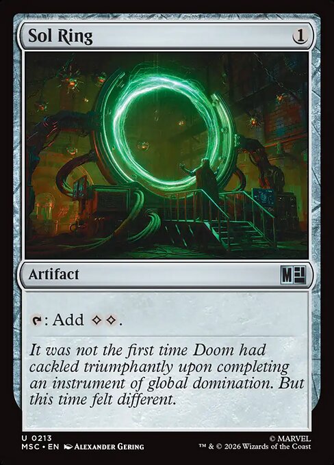 Sol Ring #213 from Marvel Super Heroes Commander