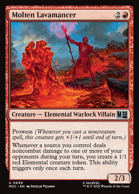 Molten Lavamancer #699 from Marvel Super Heroes Commander