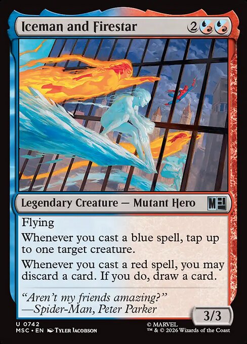 Iceman and Firestar #742 from Marvel Super Heroes Commander