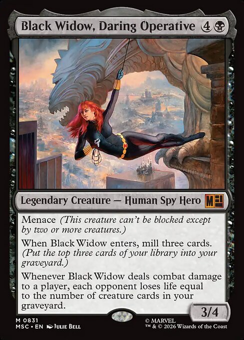 Black Widow, Daring Operative #831 from Marvel Super Heroes Commander