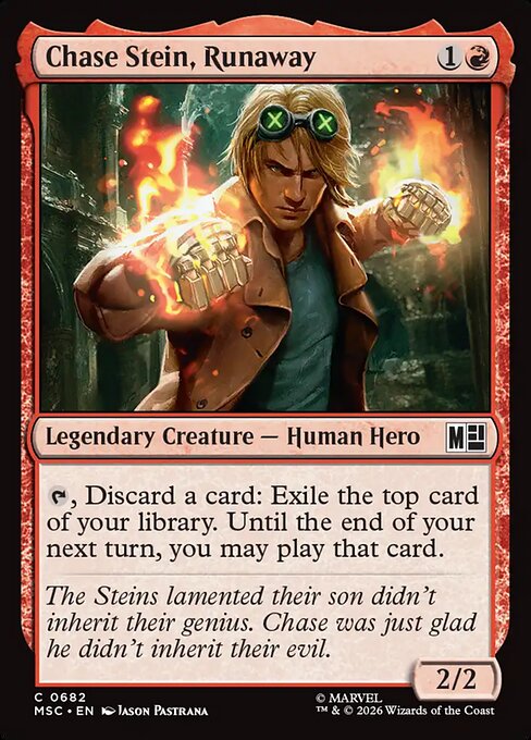 Chase Stein, Runaway #682 from Marvel Super Heroes Commander