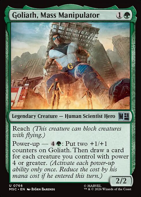 Goliath, Mass Manipulator #766 from Marvel Super Heroes Commander