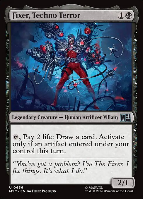 Fixer, Techno Terror #656 from Marvel Super Heroes Commander