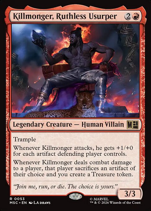 Killmonger, Ruthless Usurper #53 from Marvel Super Heroes Commander